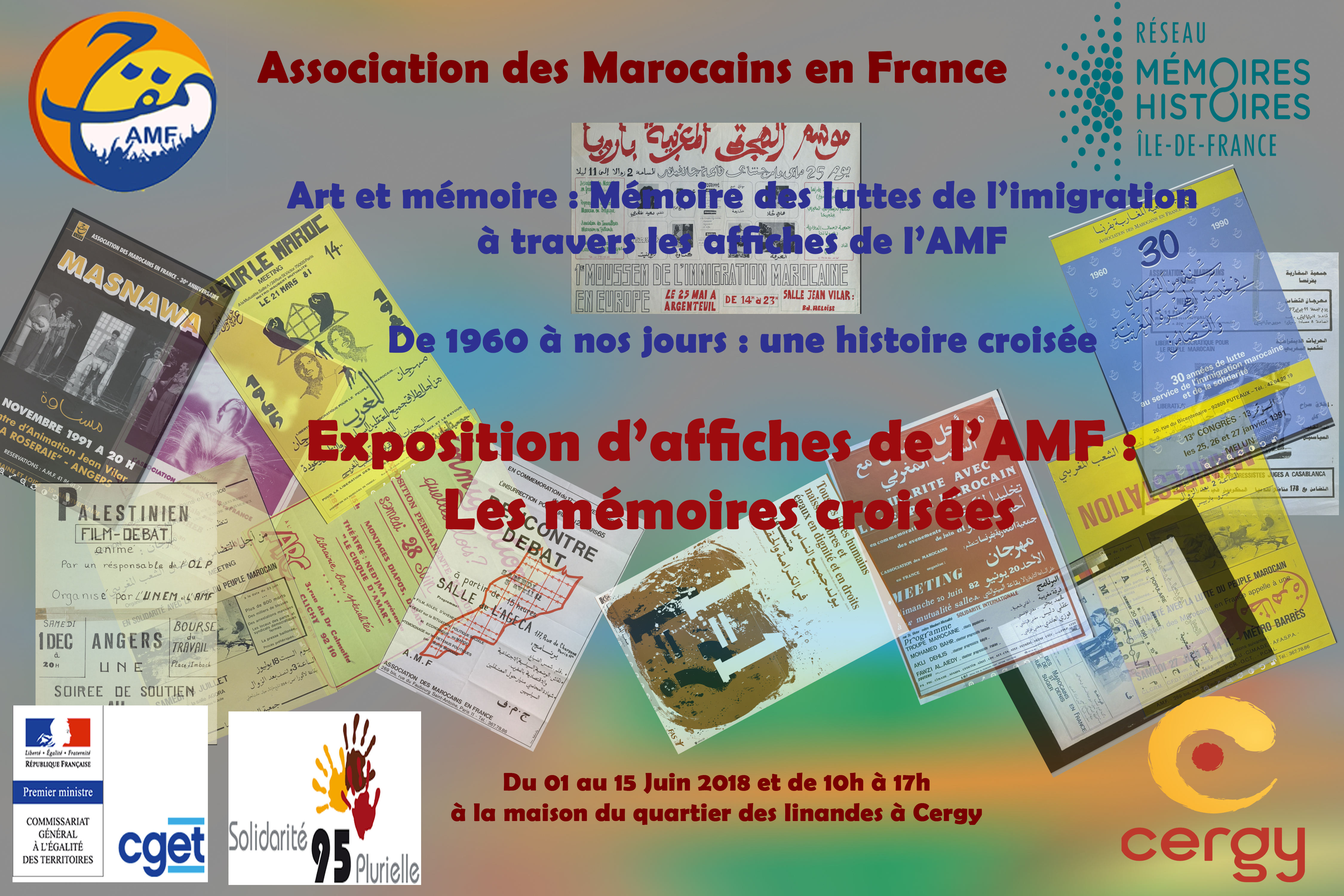 Exposition d'affiches AMF Cergy