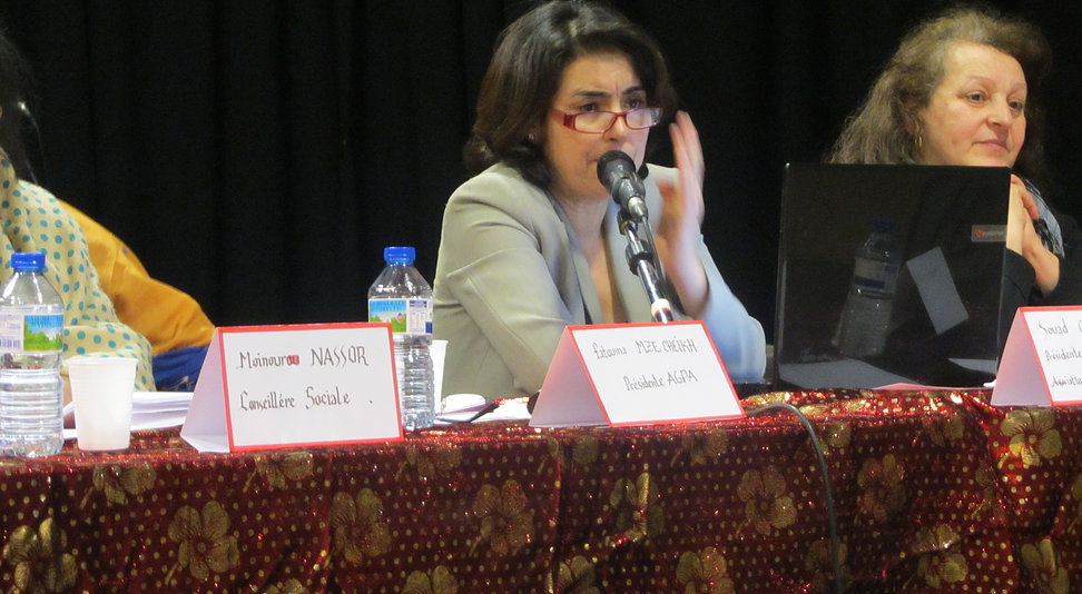 La présidente de l'AMF (Souad)